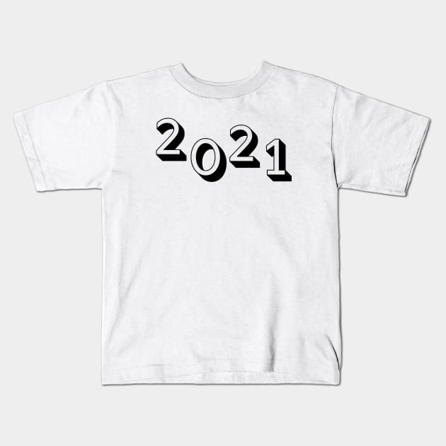 2021 - New Year Design Kids T-Shirt by Moshi Moshi Designs